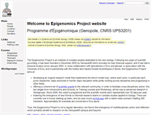 Tablet Screenshot of epigenomique.genopole.fr